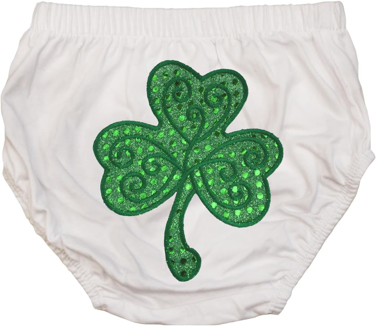 Petitebella Green Sequins Clover Toddler Baby Bloomer 6-24m