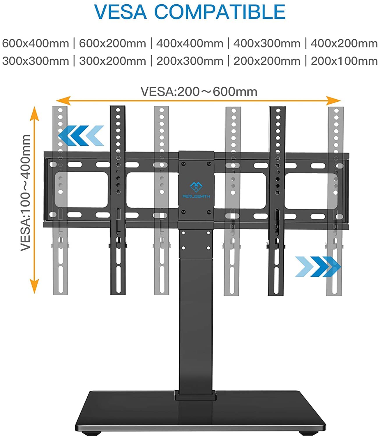 PERLESMITH Universal Swivel TV Stand / Base Table Top TV Stand for 37