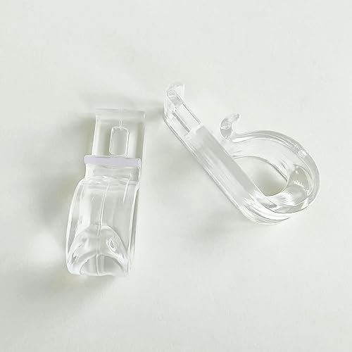 Miniatura 5 de Gancho de fijación con clip en P para cadena de cuentas para persianas enrollables, juego de 8 (tornillos incluidos)