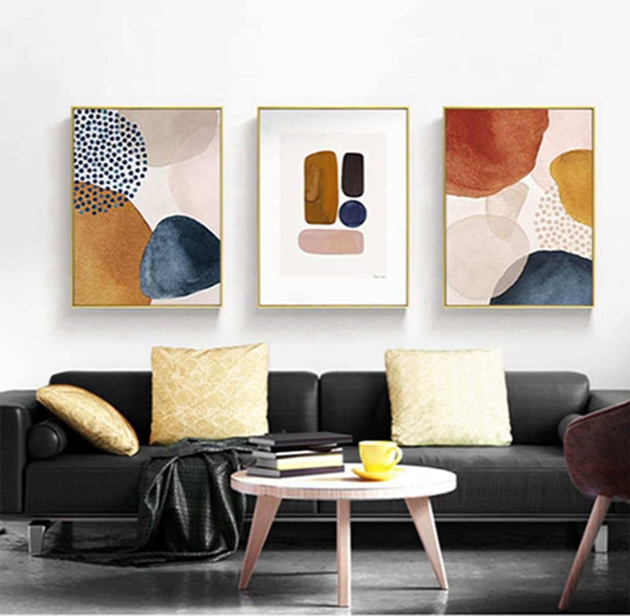 Modern Abstract Art Wall Pictures Aesthetic Flowers and Plants Pictures Boho Decorative Pictures Bohemian Beach Poster Set - Image 2