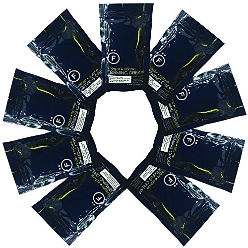Forming Cream for Mens Hair - Medium Hold, Medium Shine - Krieger + Söhne Man Series - Styling for All Hair Types - Non Flaking, Non Greasy - Exploit Your Style (Travel Size - 10 x 10ml Packets)