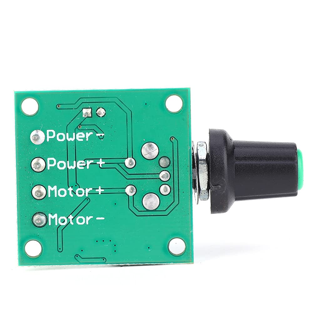 3 Stück PWM DC-Motordrehzahlregler 1803BK – 1,8–12 V, 2A, 30 Watt, Mit Selbstheilender Sicherung & LED