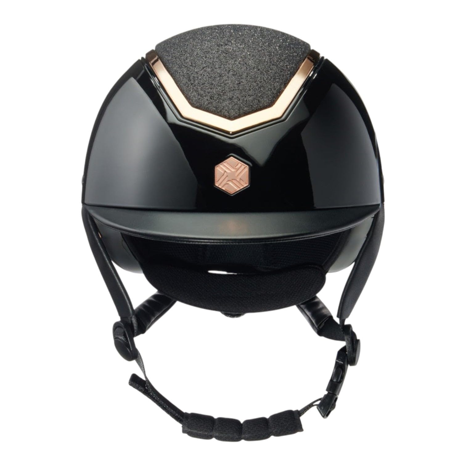 Charles Owen 2023 Casco da Equitazione Kylo Standard Peak - Nero Opaco/Nero Lucido -