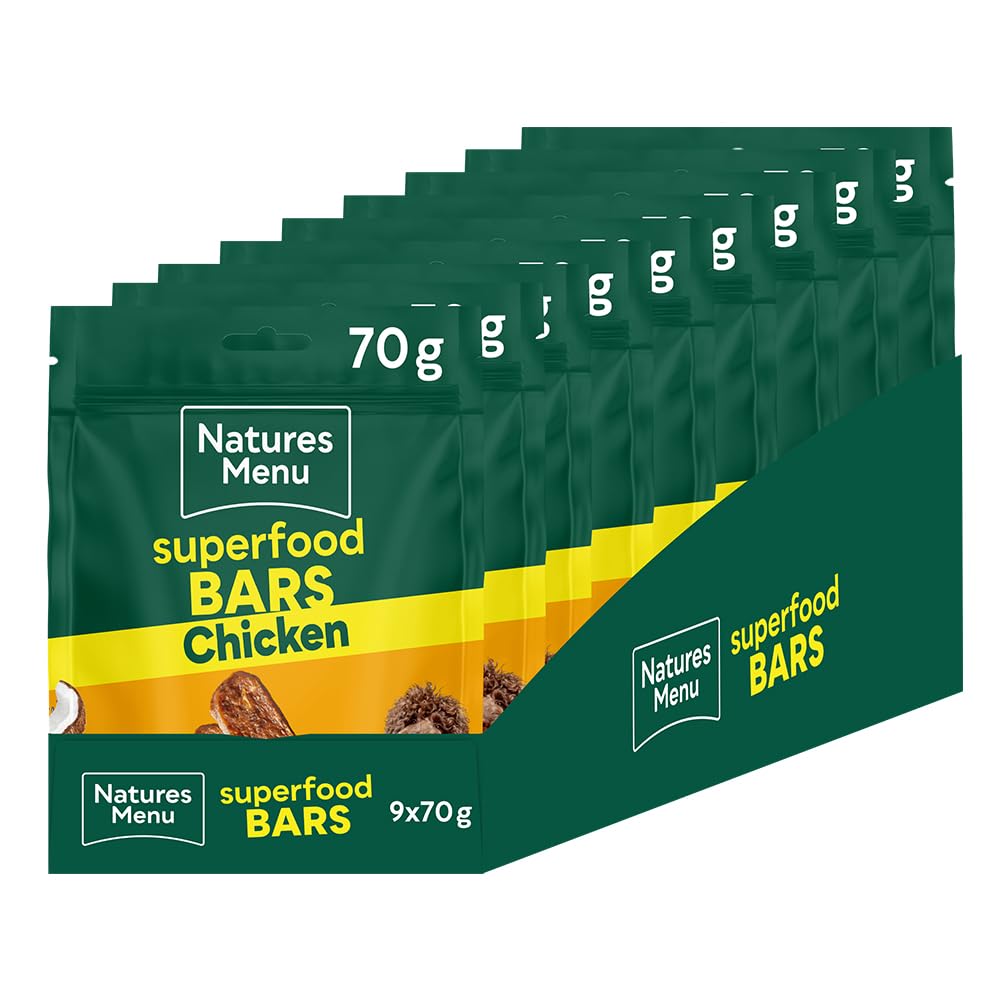 Natures Menu Superfood Snacks with Chicken - 9 x 70g