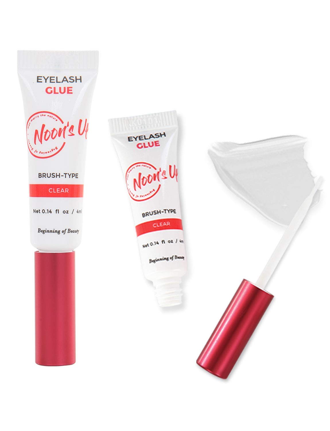 NOON'S UP Colla per Ciglia Finte senza Formaldeide 4ml Trasparente