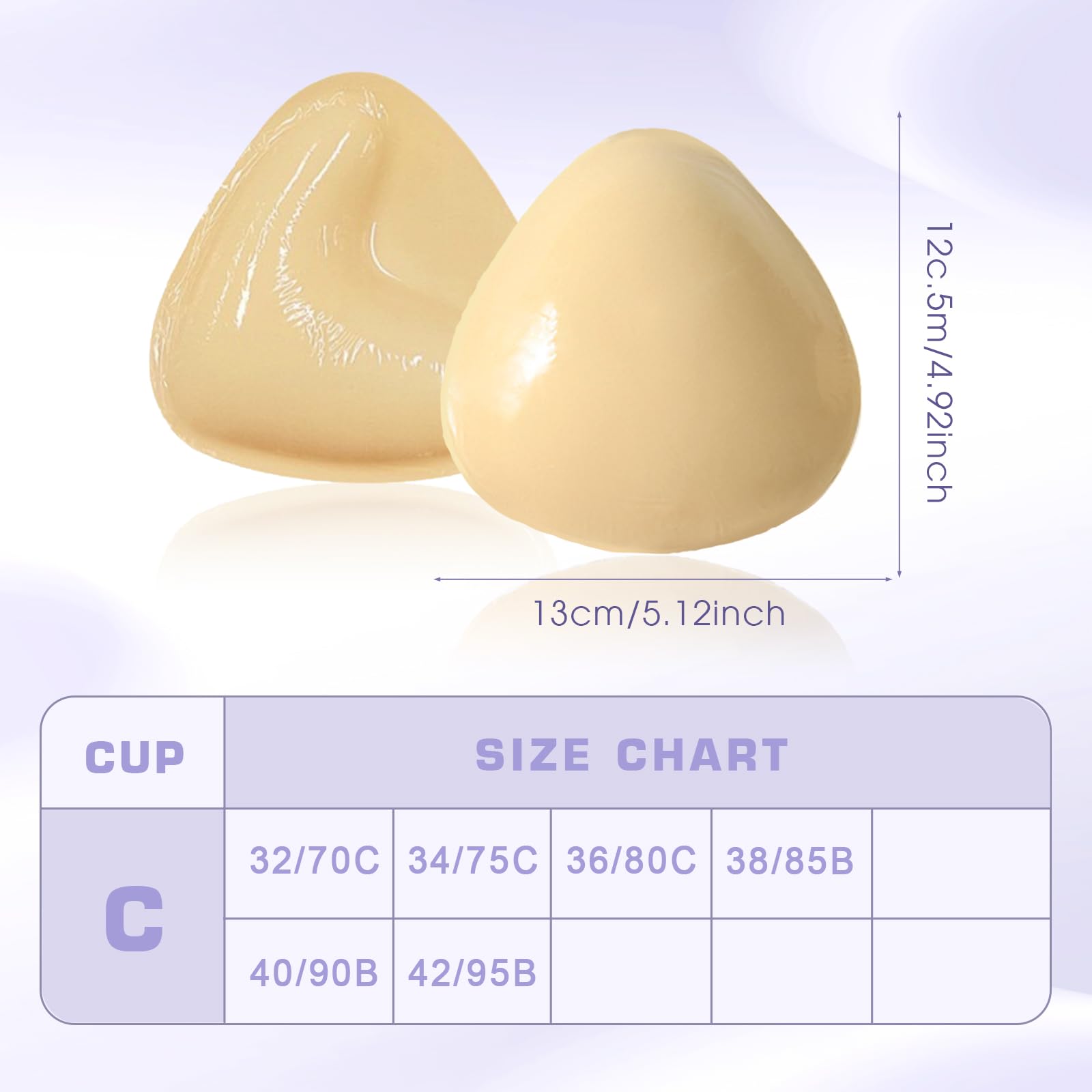 HXZASFG Insertos de Almohadillas para Sujetador, Inserciones Adhesivas para Sujetador, Push up extraíble, realzador de Pecho, Almohadillas Adhesivas para Sujetadores, Inserto para Bikini, lencería,