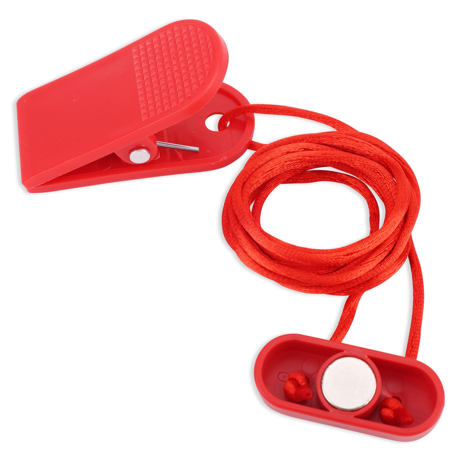 Treadmill Magnet Safety Key Replacement, 1.7x0.7in Magnetic Safety Switch Universal Treadmill Emergency Stop Magnet for Running Machines Treadmills (Flat Oval)-image-18