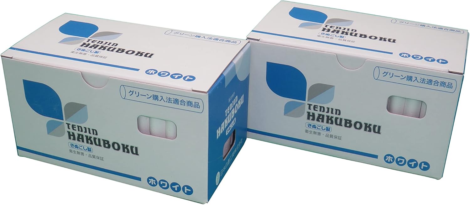 Tenjin Chalk 100 Pieces, White, Set of 2 Boxes
