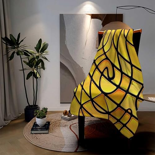 Miniatura 3 de Manta personalizada con mosaico marrón, decoración artística para sofá, cama, sofá, silla, 55 x 70 pulgadas