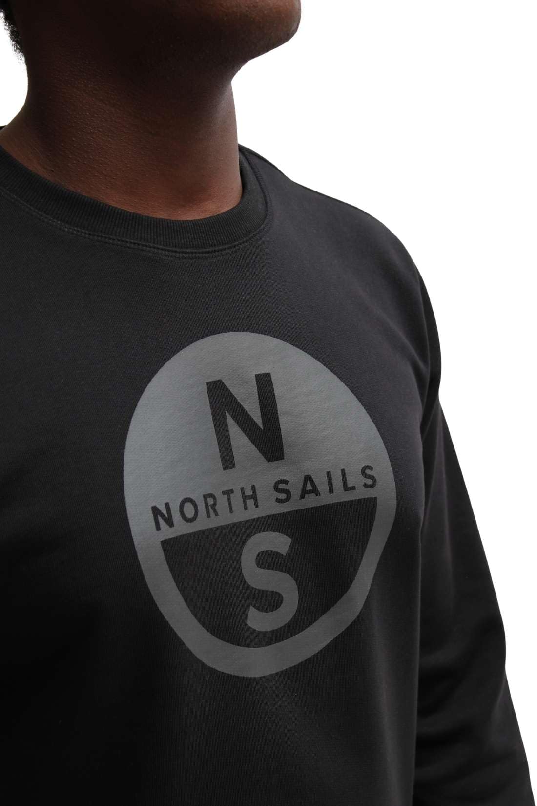 NORTH SAILS Letnia bluza męska z nadrukiem logo graficznym - rozmiar S