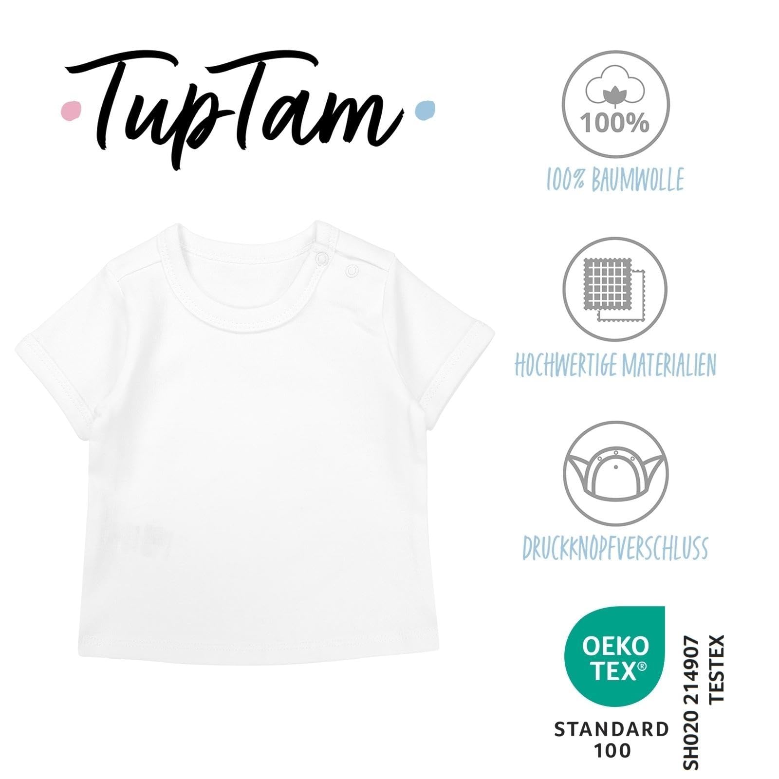 TupTam Camiseta Manga Corta para Bebé, Pack de 5