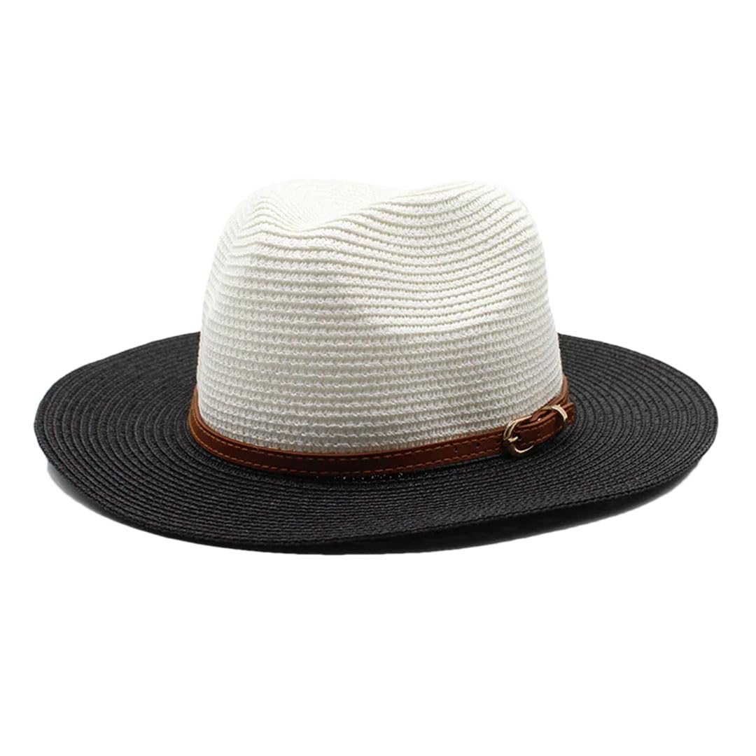 LCUVIMPEX Bucket Hats， Women Straw Sun Hat Multicolor Protection Outdoor Beach(6)