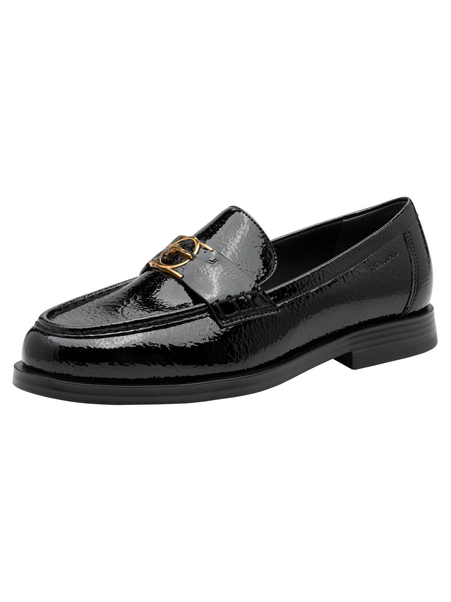 Tamaris Women's Vegan Slippers, Black (Black Patent), 8 UK