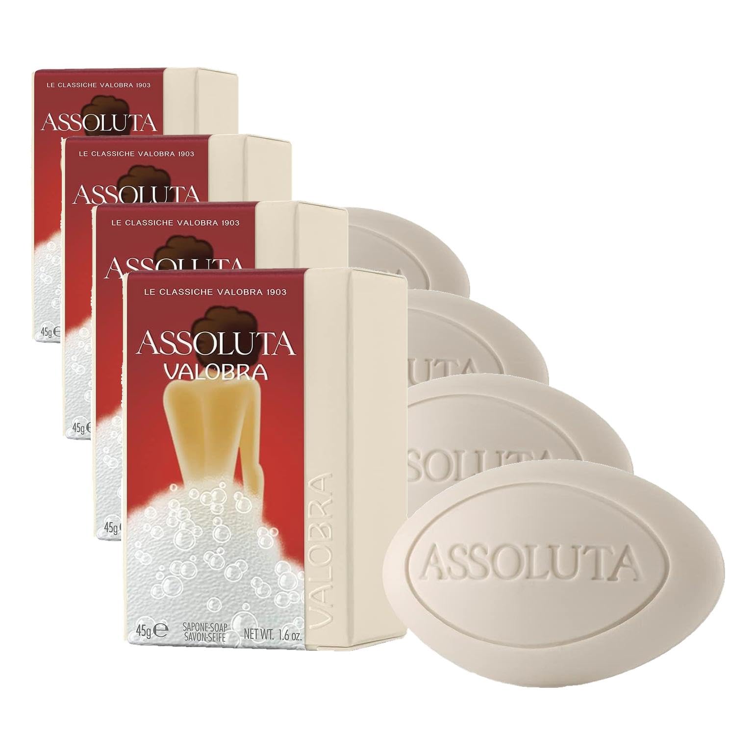 Valobra Assoluta 45 Gram - Sabun (4 paketi)