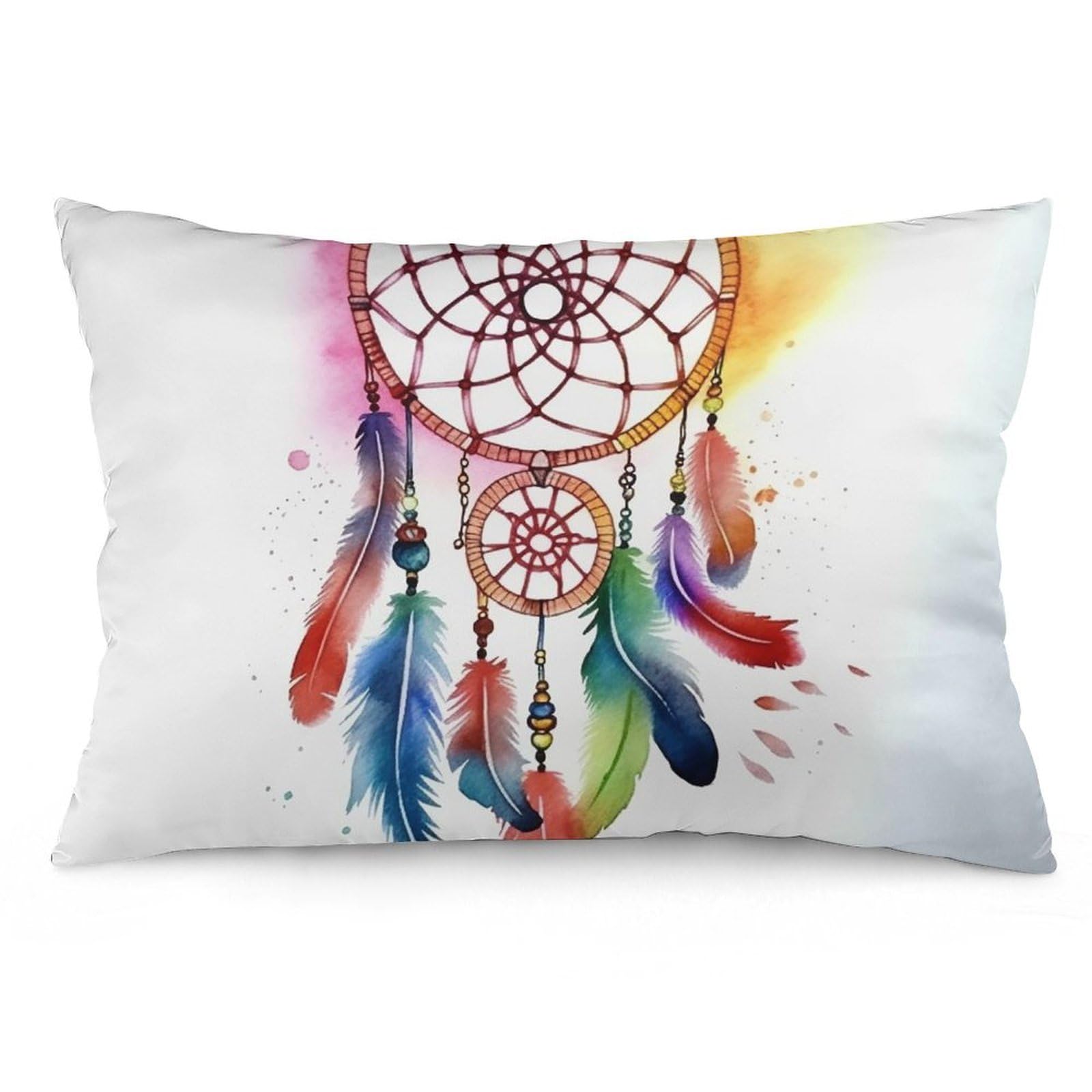 NTVOWPZO 2 Pack Decoration Throw Pillow Covers 16 "x24 Pillowcases Covers Watercolor Dream Catcher Pillowcases Modern Farmhouse Home Decor Sofa Cushions Covers for Couch Bed Living Room
