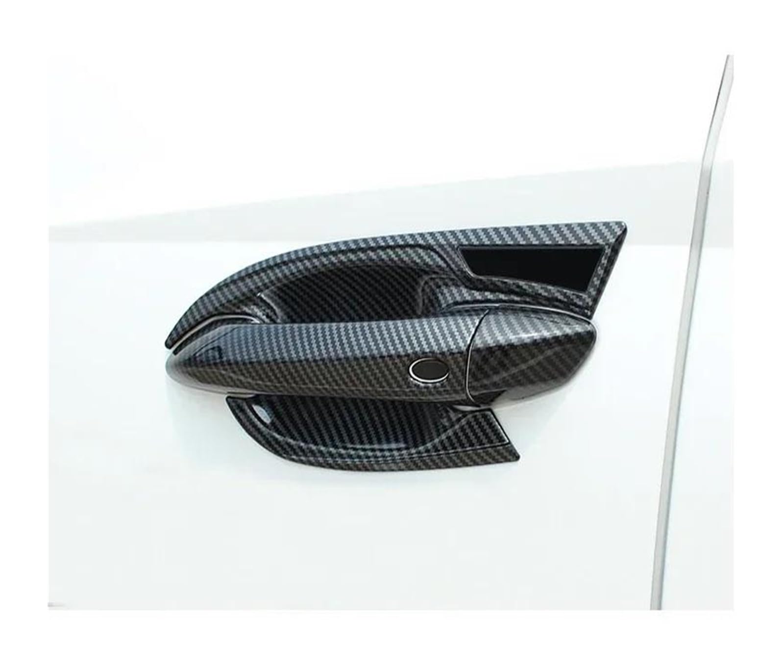 Lnterior Del Coche Para Hyundai Para Tucson NX4 2021-2023 ABS Cubierta Manija Puerta Exterior Coche Pegatina Cuenco(A Carbon)