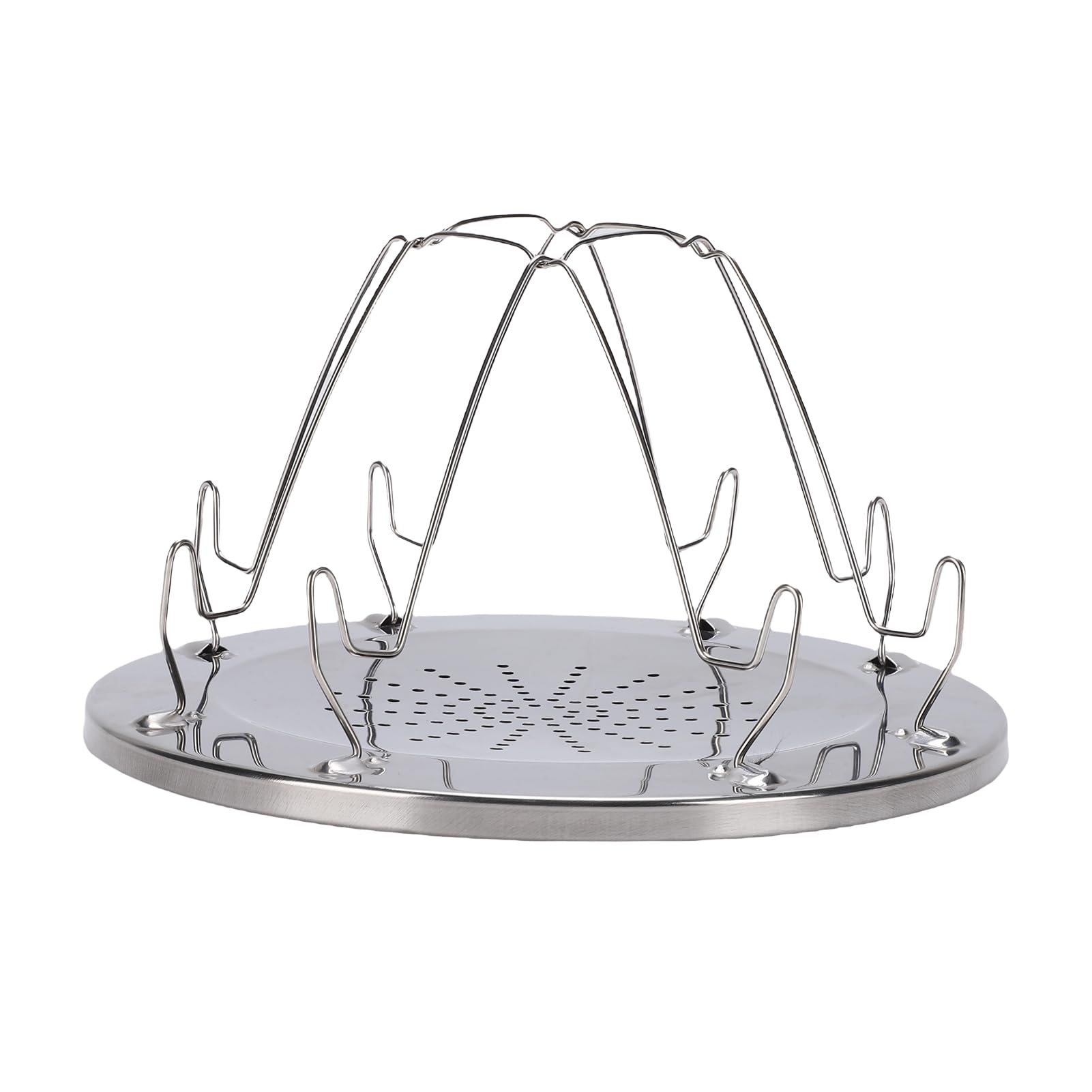 Wakects Tostadora para Acampar Tostadora de Pan Plegable de Acero Inoxidable Parrilla para Estufa de 4 Rebanadas con Base Perforada Bandeja de 8.66 Pulgadas para Acampar Picnic RV Cocina Al Aire