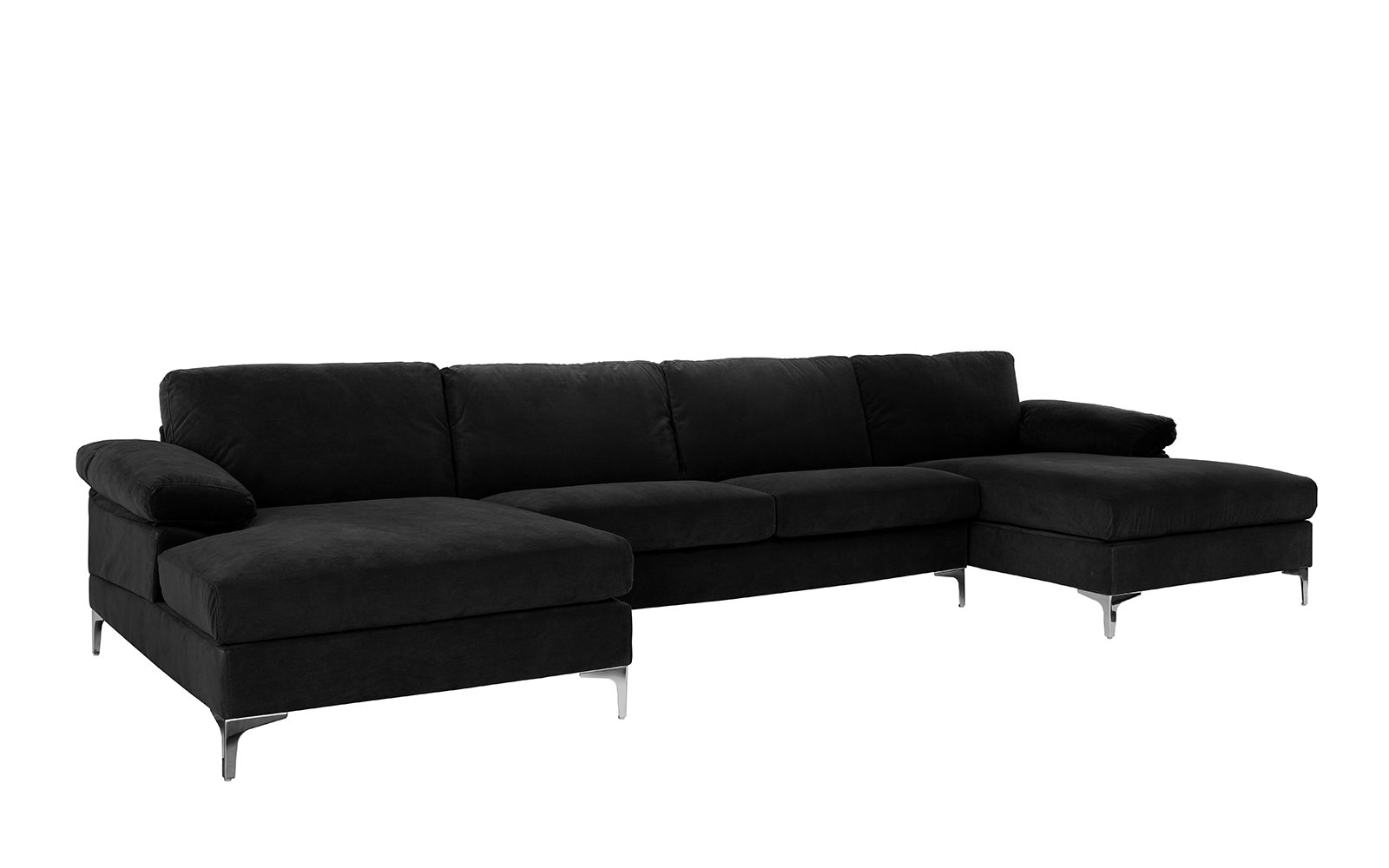 Buy Casa Andrea Milano Modern Large Velvet Fabric UShape Sectional