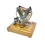 Aetheria Working Engine with Pedal Start for Motorcycle, V-Twin Engine 4-Stroke V2 Engine That Works, Vintage V2 Motorcycle Engine Hoglet Engine for for Adults - RTR