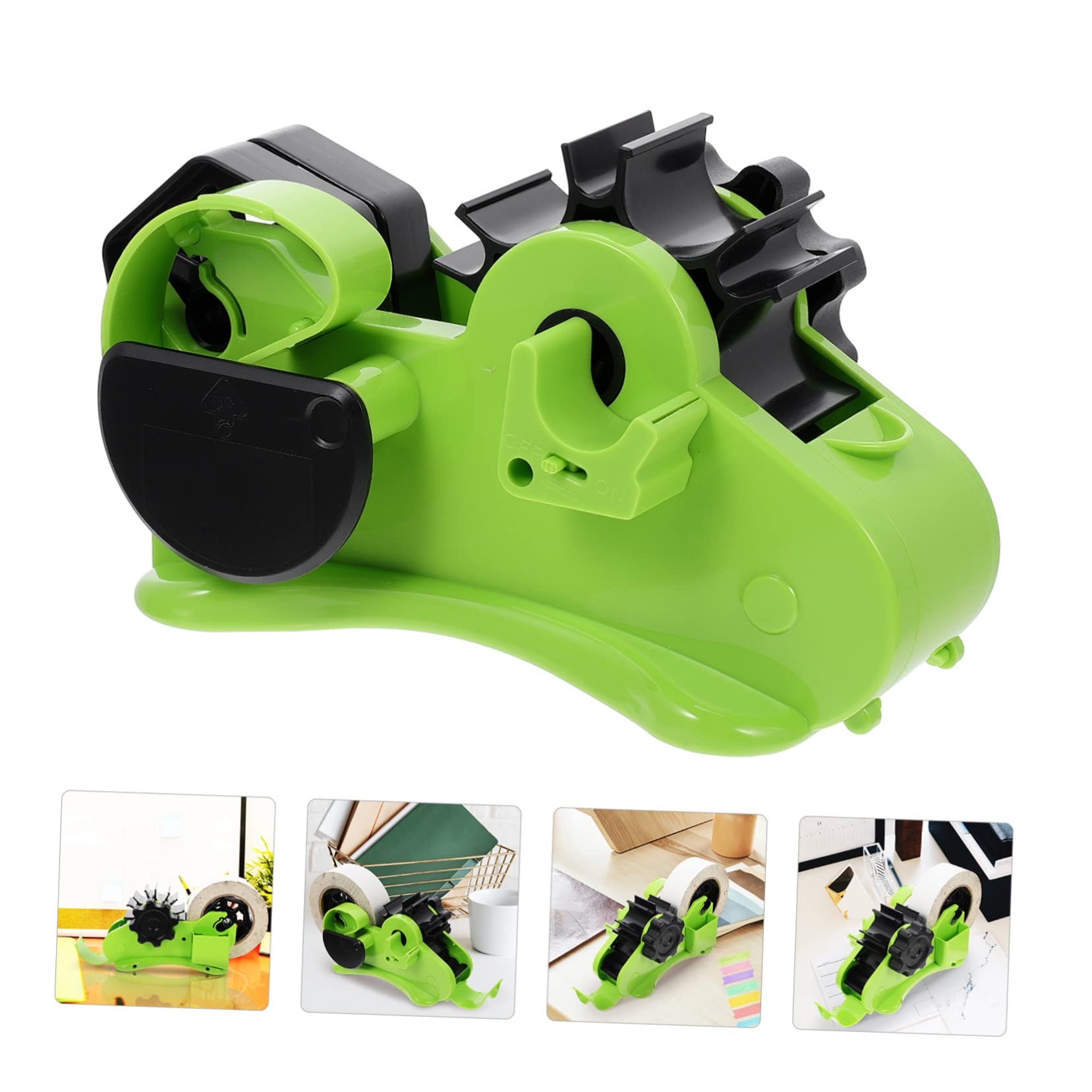MAGICLULU Dispenser per Nastro Adesivo Termico Supporto da Tavolo per Distributore di Nastro Taglierina Pratica per Adesivo Realizzato Materiali di Durevole e Utilizzabile