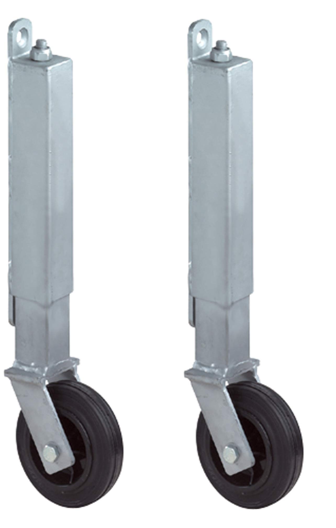 2 stuks deursteunwiel deursteunwiel steunwiel telescopische looprol torlaufrol verzinkt GU