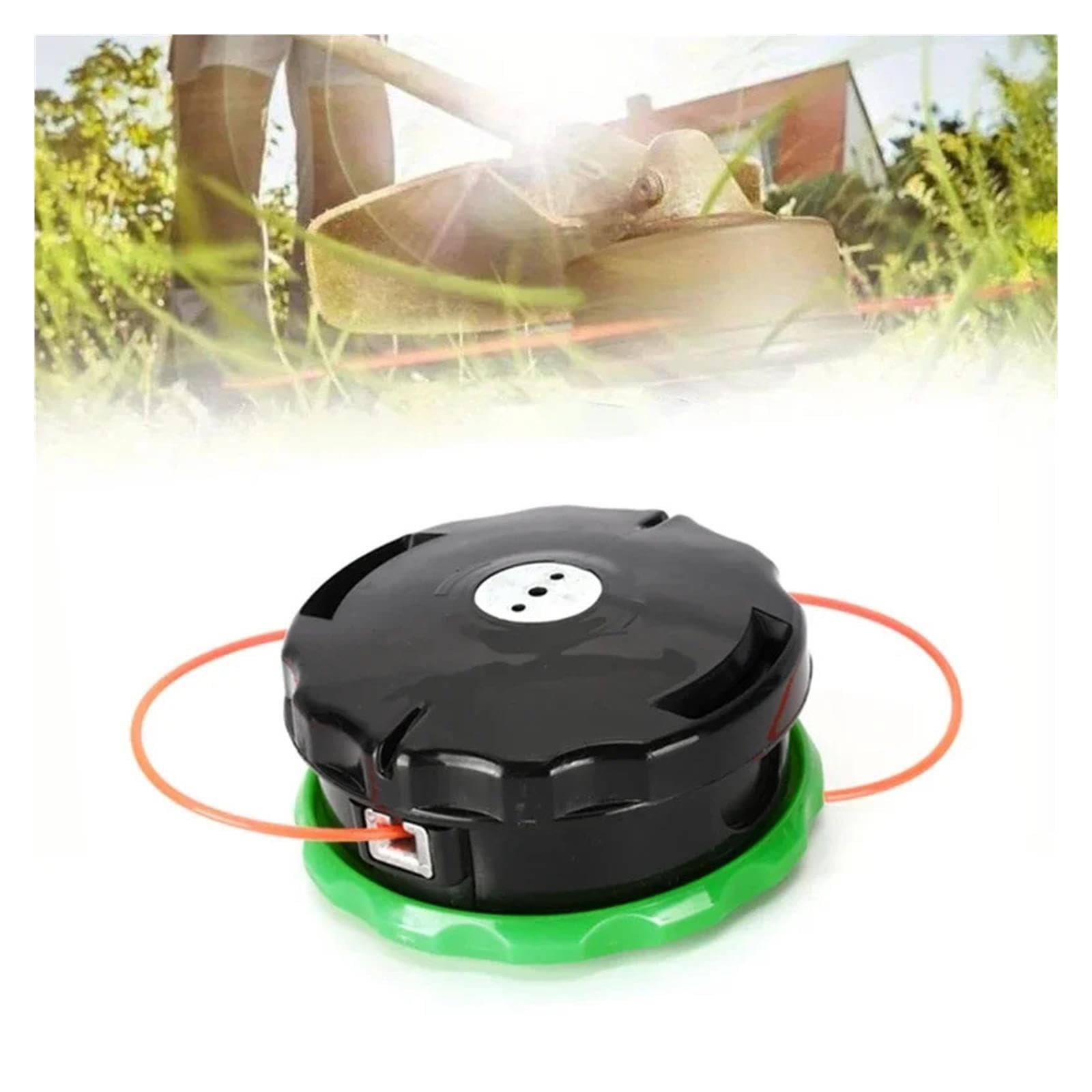 Cabezal De Corte para Cortacésped, Cabezal De Nailon para Césped, Rosca M10 X 1,25, Piezas De Desbrozadora De Contorno Automático, Accesorios De Jardín(2 Pack)