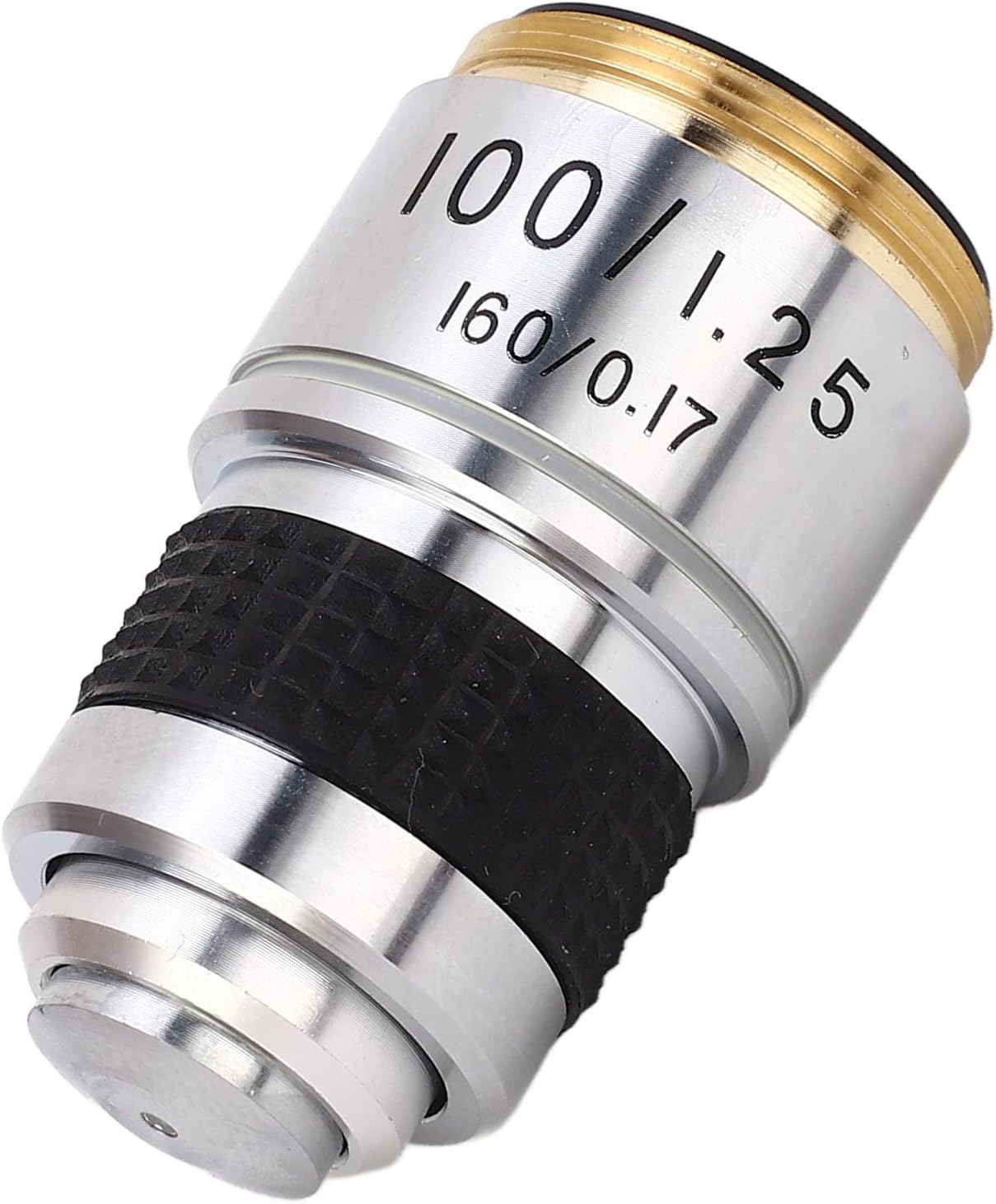 Microscope Objective, 100X Achromatic Microscope Objective RMS Size Microscope Objective Lens Professional 100X Objective Fall Microscope Lens for Compound Microscopes