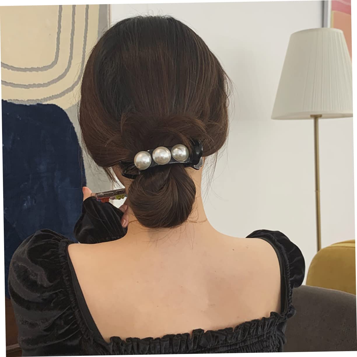 minkissy 12 Piezas Horquilla De De Caballo Cabello Garras De Pelo Sostenedor Del Pelo De La Espalda Clip De La Garra Del Pelo De Las Mujeres Pequeño Gran Horquilla Simple