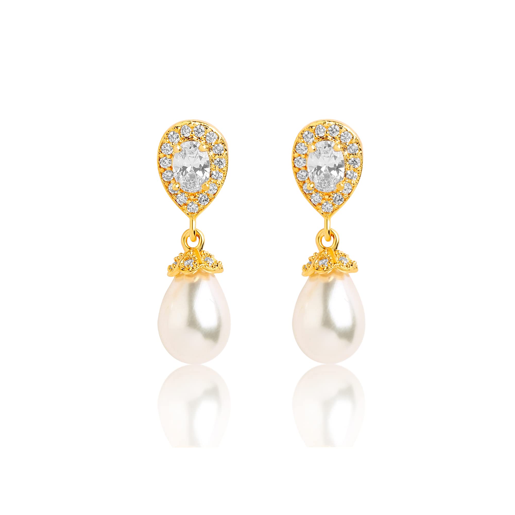 Hot And Bold Pearl Drop Dangling Fancy Western Trendy Earring For Women & Girls. Daily, Party & Office Wear Latest Ethnic Statement Fashion Jewellery. (B074MSDB21) Amazon Price History, Amazon Price Tracker