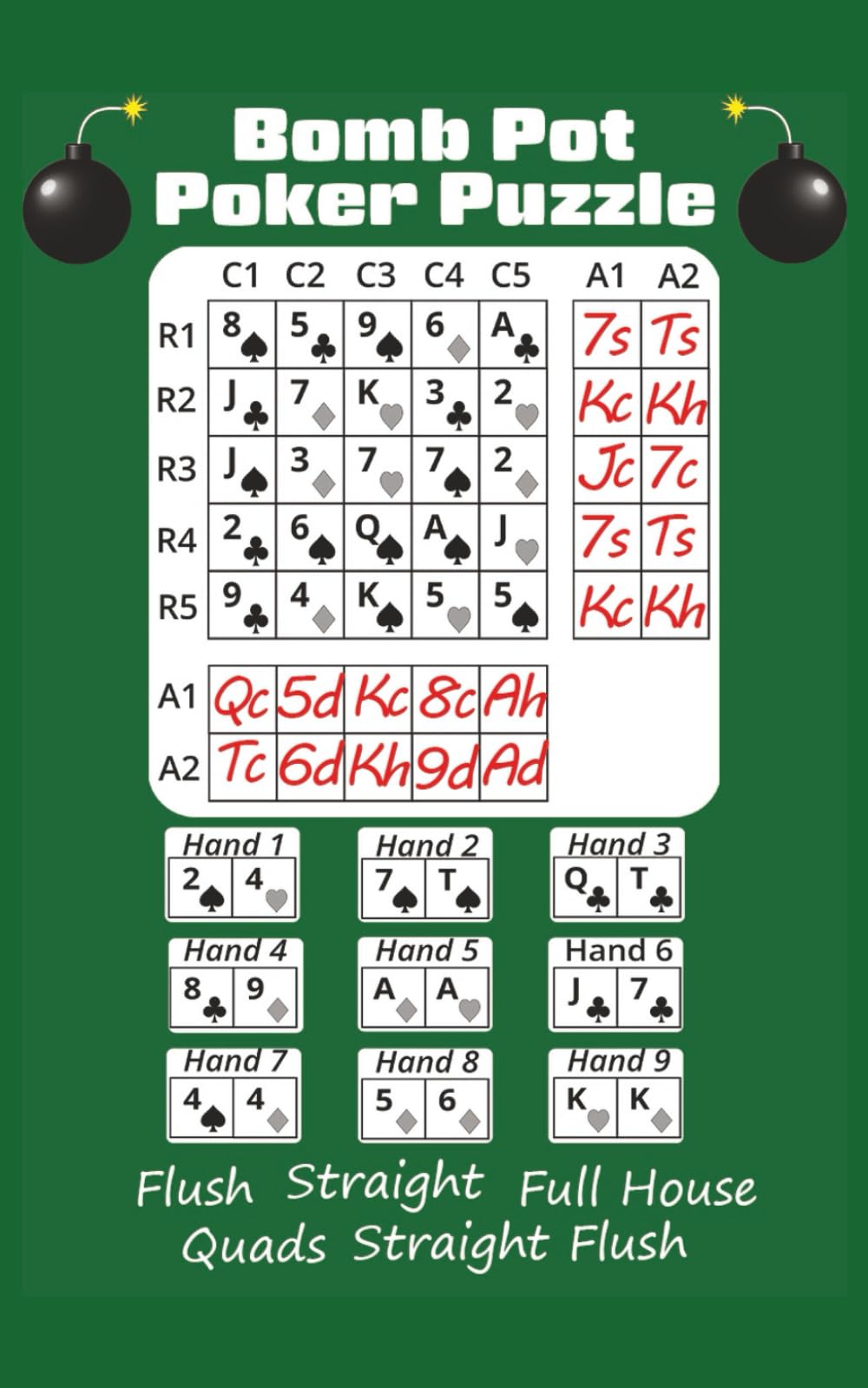 Bomb Pot Poker Puzzle: 5×5 Grid Challenges Find the Nuts 500 challenges