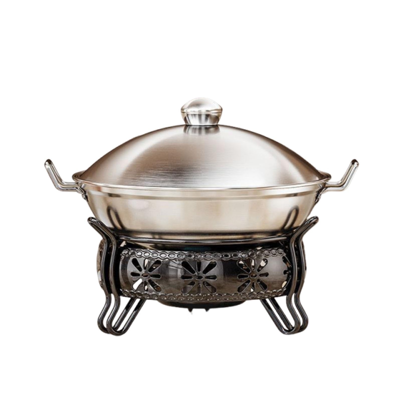 Scaldavivande in acciaio inox per buffet, con coperchio, per catering, feste ed eventi