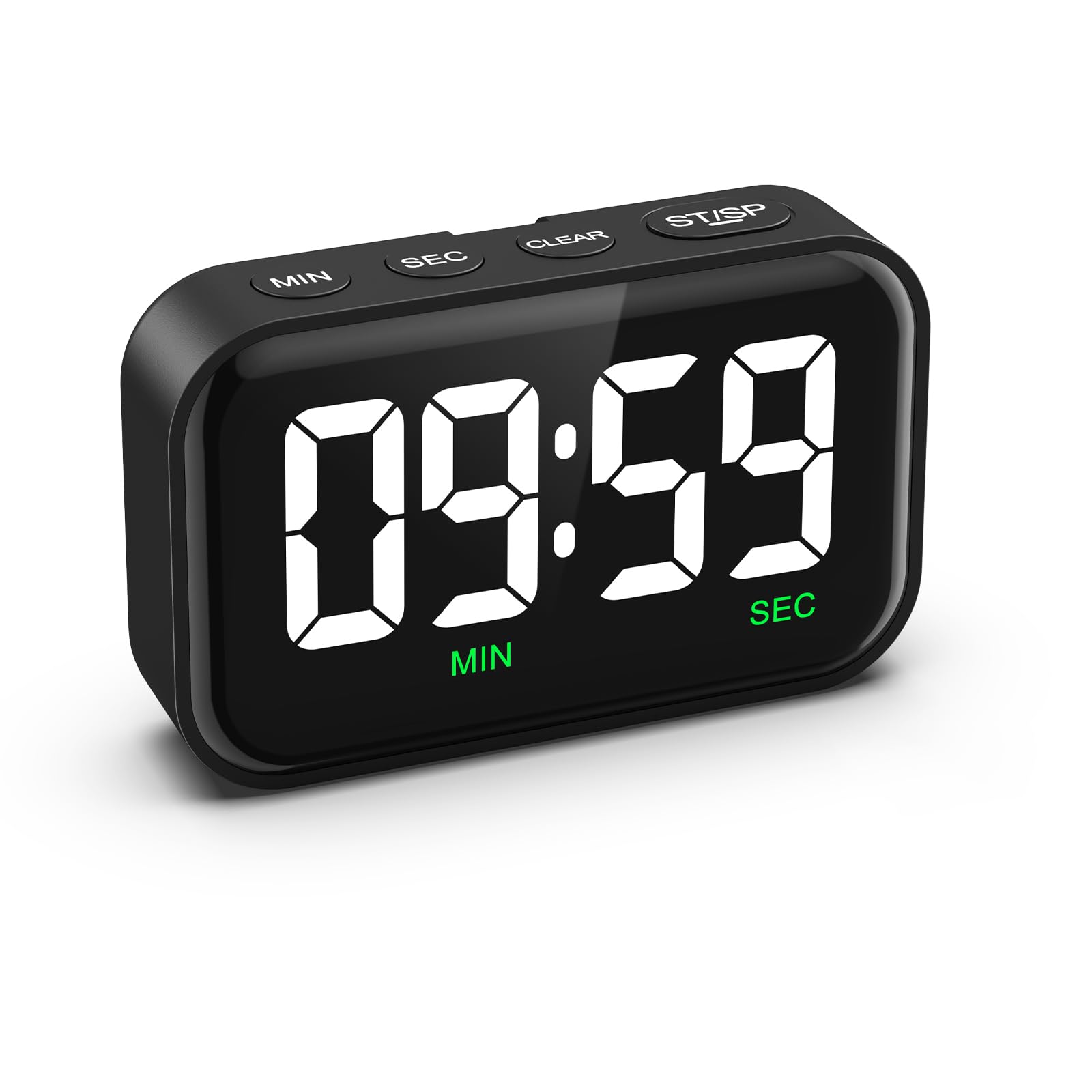 Minuteur Cube Cuisine - Chronomètre Numérique Magnétique - 4 Durées Préréglées (15,20,30,60 Min) - Affichage LED