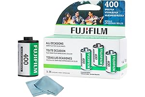 Fuji 35mm Film (3-Pack) with Microfiber Cleaning Cloth