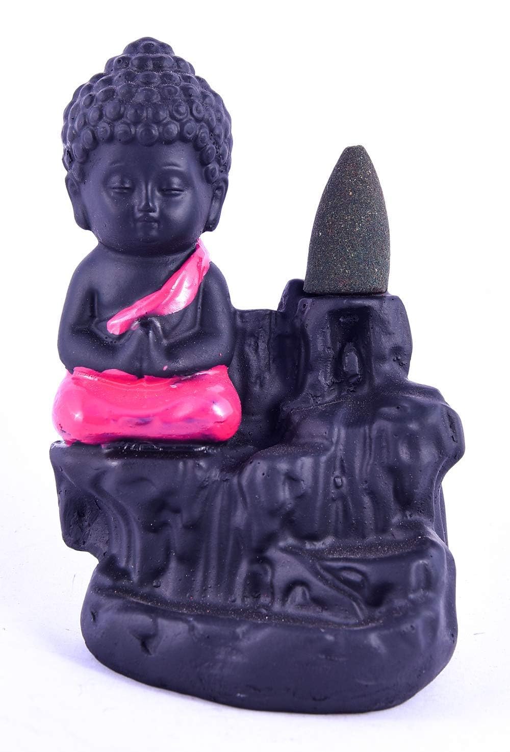 Harmonic Balance Buddha Smoke Fountain Set with 10pc Soothing Smoke Cones - Embrace Harmony and Well-Being.