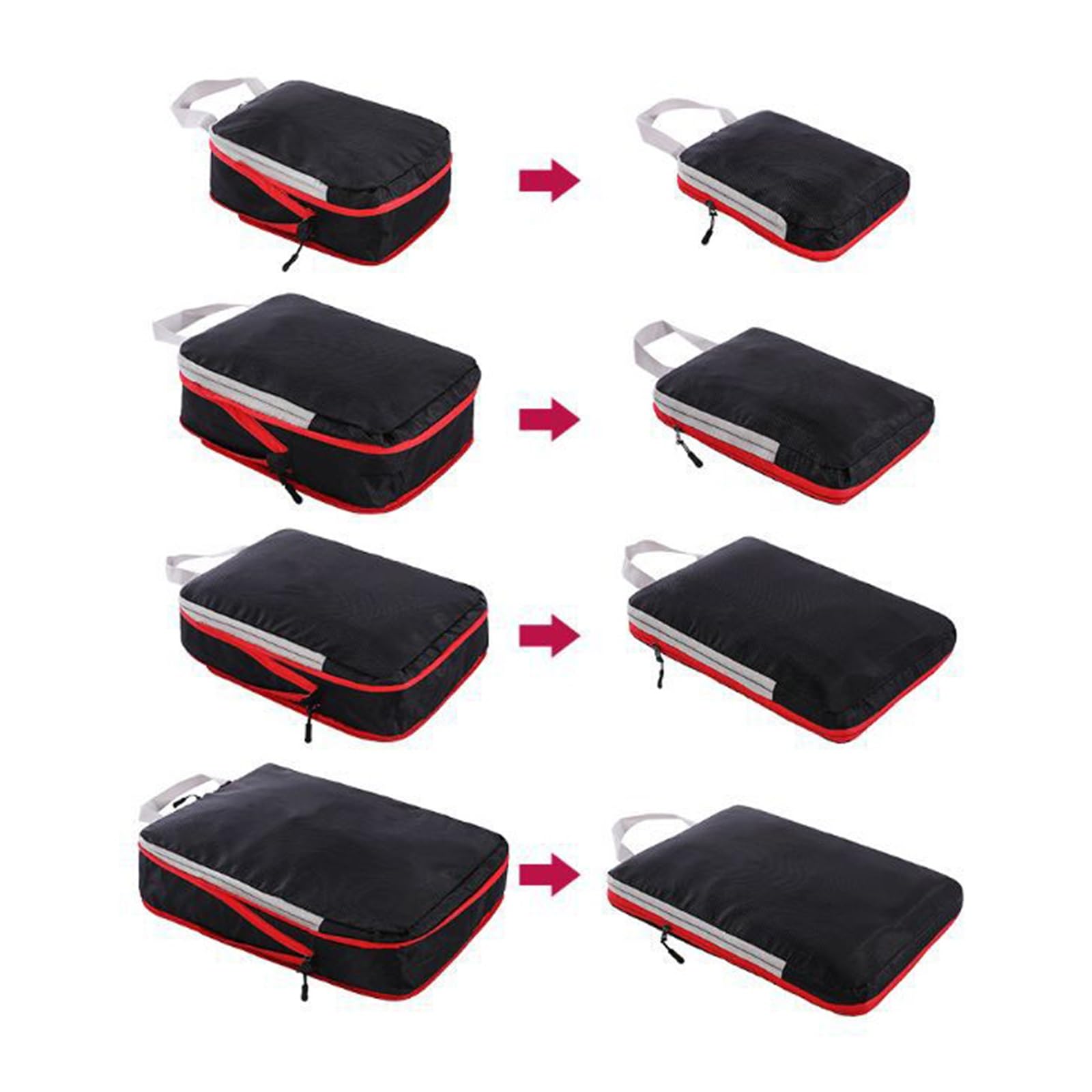 Set Di Cubi Di Imballaggio A Compressione: Organizer Per Bagagli