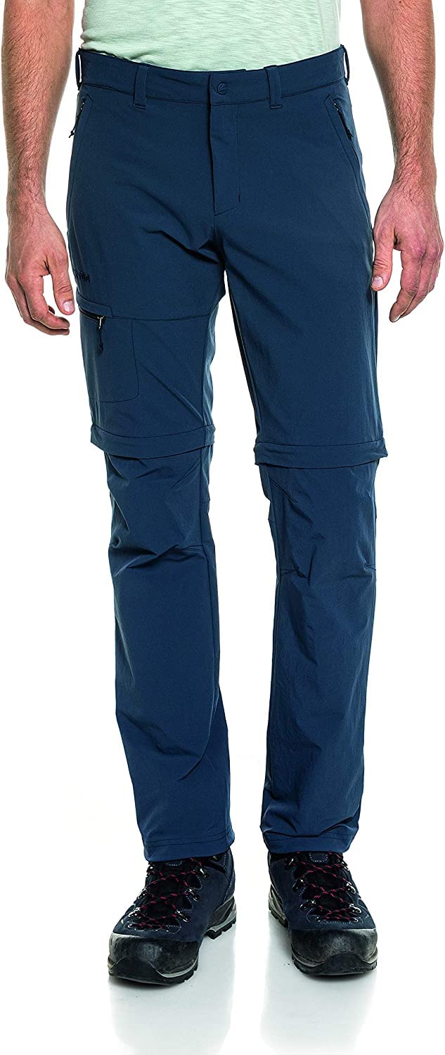 Schöffel Pants Koper1 Zip Off - Elastyczne spodnie męskie z funkcją Zip-Off, szybkoschnące i chłodzące spodnie trekkingowe z 4-kierunkowego stretchu Mężczyźni