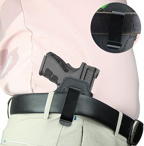 Miniatura 7 de IWB Funda de cuero para interior de la cintura oculta, se adapta a XD MOD.2 3 pulgadas 3.3 pulgadas SUB Compact Model 0.354in .40sw .45ACP  XD 3