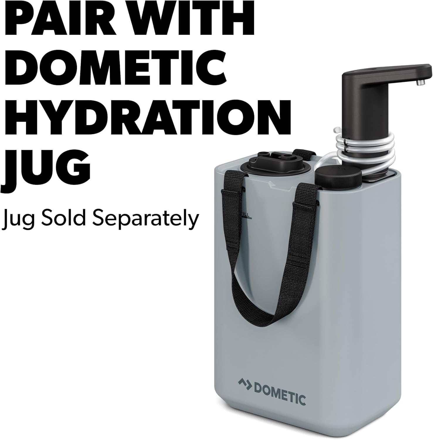 Dometic Recon 360 – Distributeur Portable d'eau - Robinet Pivotant à 360° pour Glacières Recon – Pompe et Batterie Incluses - pour Camping, Voiture