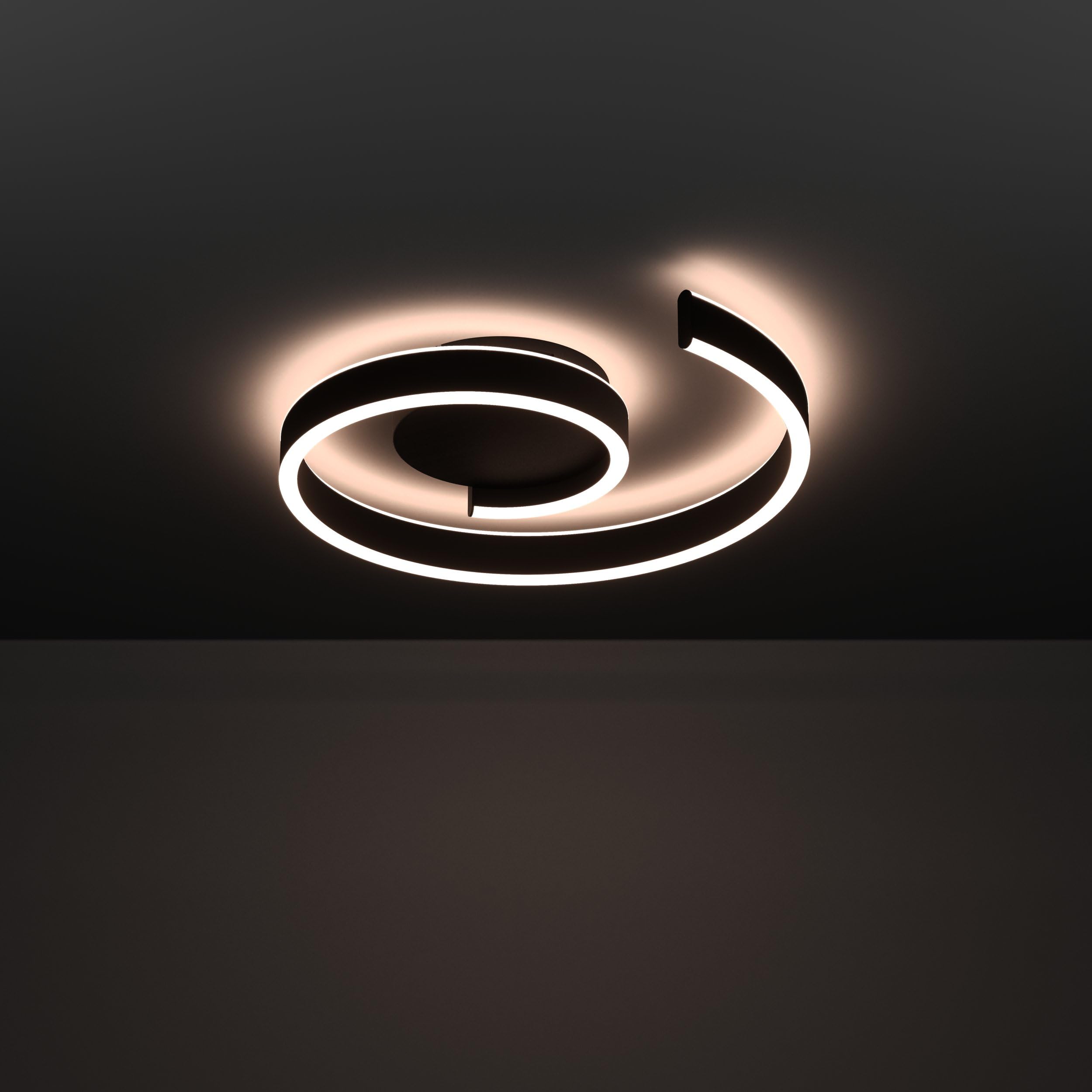 EGLO connect.z Smart-Home LED Deckenleuchte Andabaia-Z, Deckenlampe dimmbar | ZigBee, Matter, App und Sprachsteuerung Alexa, warmweiß-kaltweiß, schwarz
