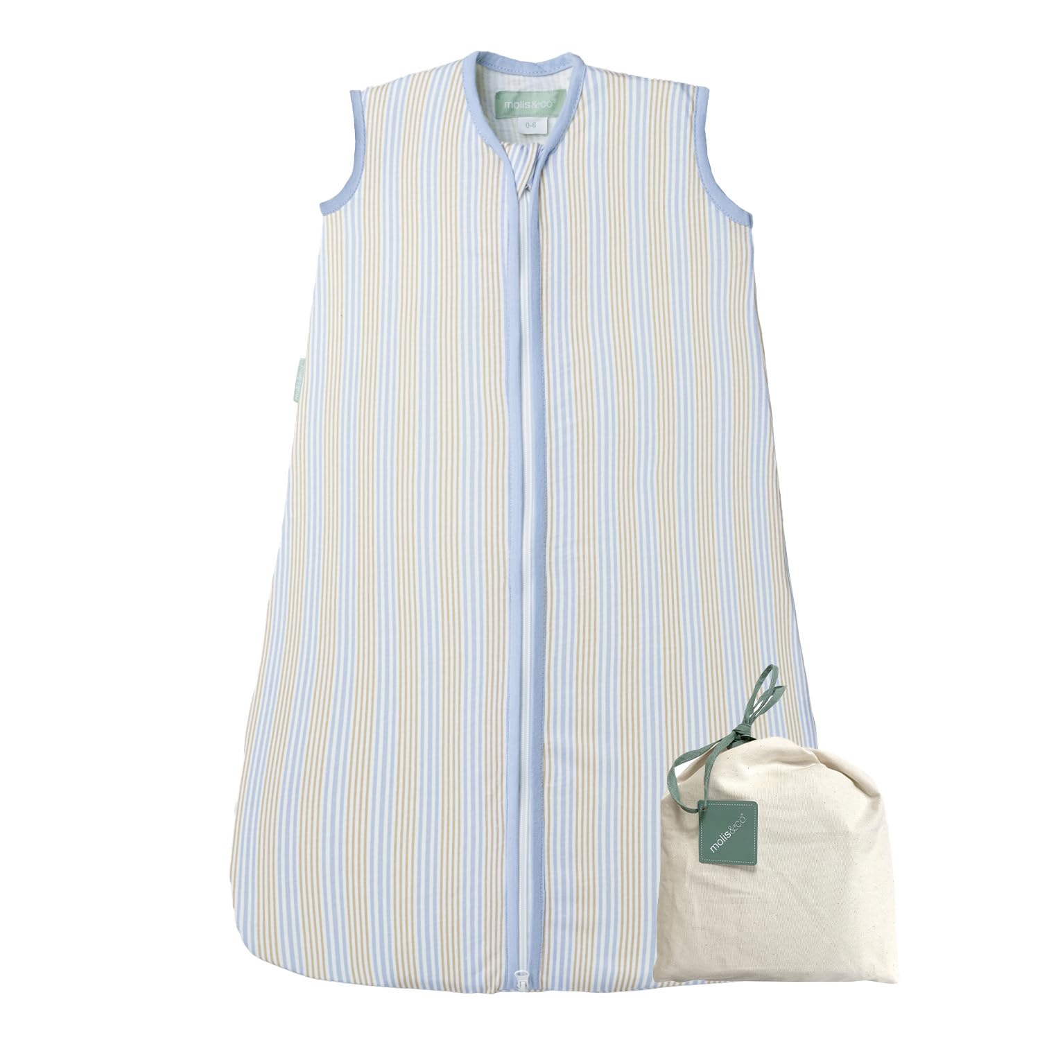 molis&co - Saco de Dormir para bebé 0.5 TOG - 95 cm (18-36 Meses) - Saco Dormir Bebe Verano sin Mangas - Saco de Dormir para Niños Niñas (Unisex) - 100% Algodón (Certificado Oeko-Tex) - Summer Bloom — view 12
