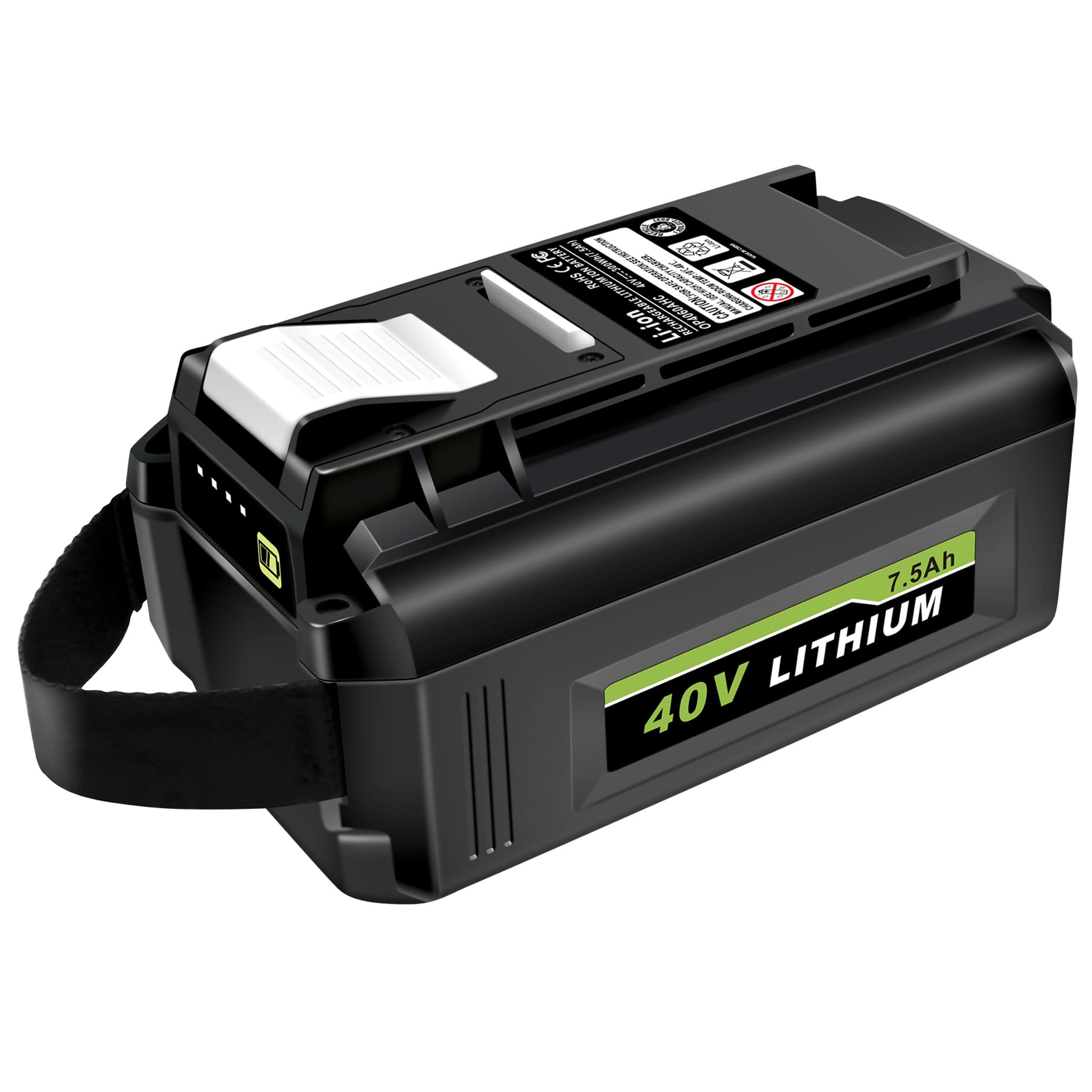 CELL9102 High-Capacity 7.5Ah Replacement Battery for Ryobi 40V Tools