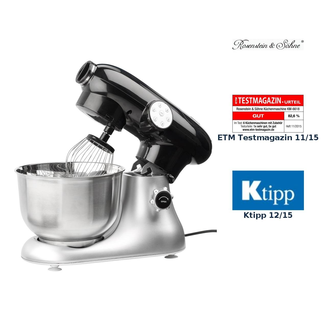 Rosenstein & Söhne Robot kuchenny KM-6618 w stylu retro (zwrot towaru)