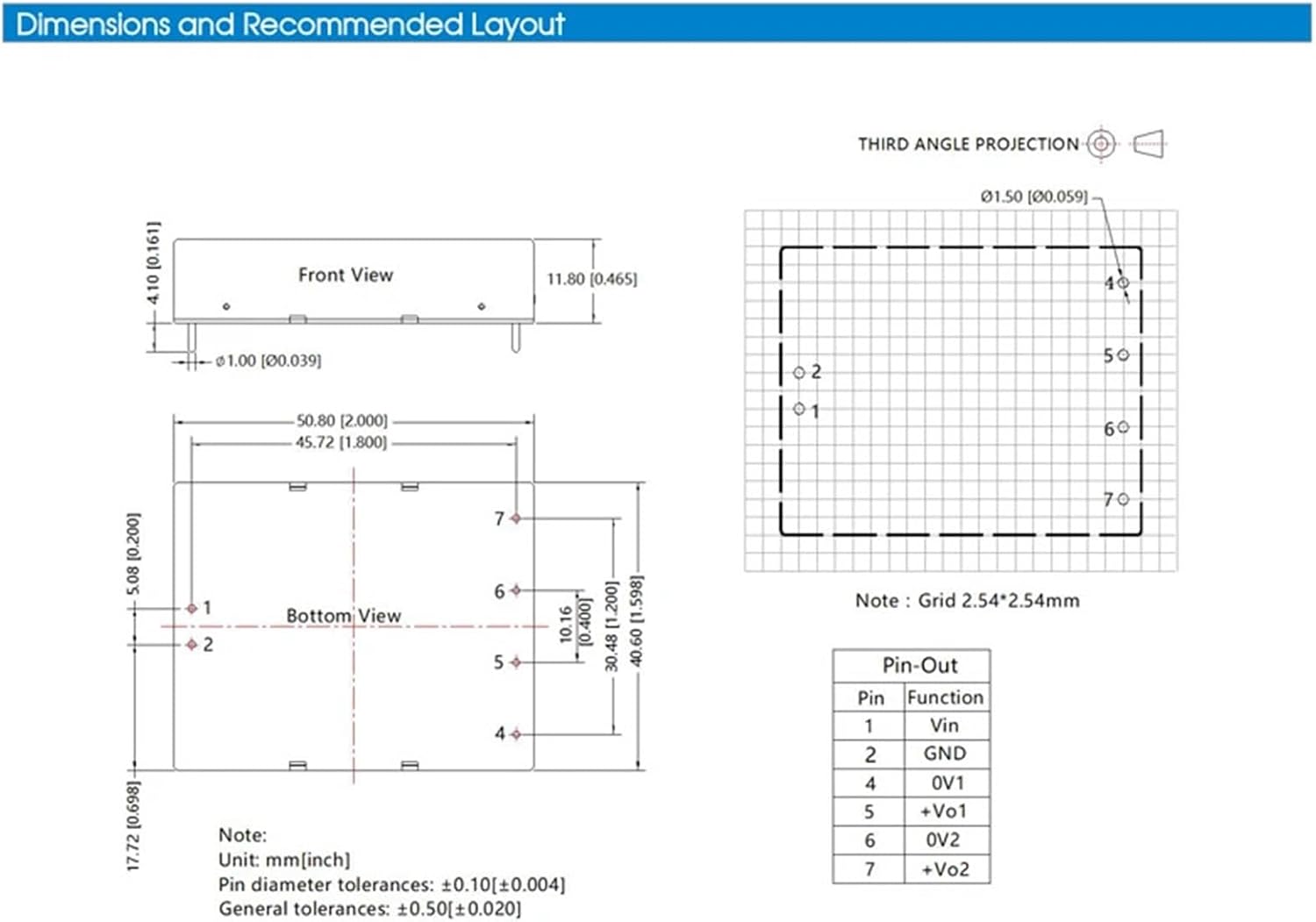 DC/DC Converter UWD240512D-20W 23.5W, Ultra Wide Input Isolated & Regulated Dual Output DC/DC Converter