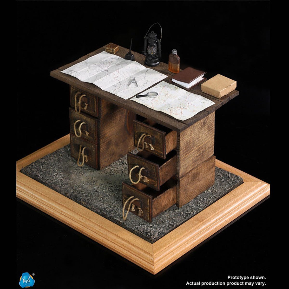 HiPlay DID Set Diorama Scrivania da Guerra della Prima Guerra Mondiale E60062 - Accessorio Realistico per Scene Militari in Scala 1/6 per Figure d'Azione da 12 Pollici