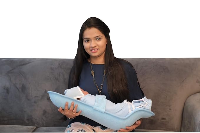 HOOPA Feeding Pillow Blue | Feeding Pad | Nursing Pad | Nursing Pillow | Infant Carrier | Newborn Carrier | Reclined Carrier | Hoopa |