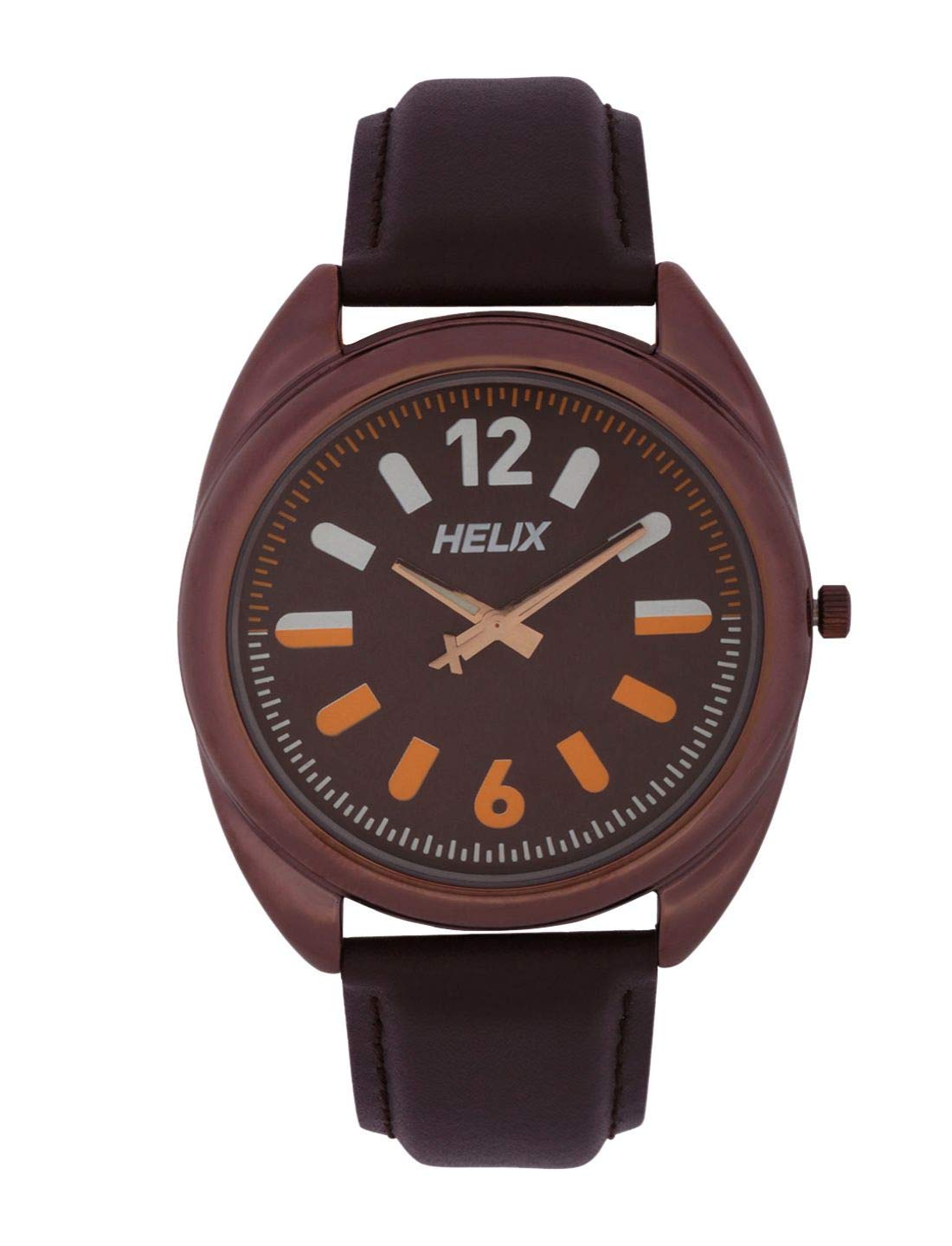 Helix Analog Brown Dial Mens Watch-TW038HG02 (B087DJC7X3) Amazon Price History, Amazon Price Tracker