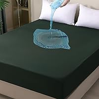 Vista 19 de Protector de colchón tamaño individual, impermeable, transpirable, con bolsillo profundo de hasta 18 pulgadas, lavable a máquina, sin ruido