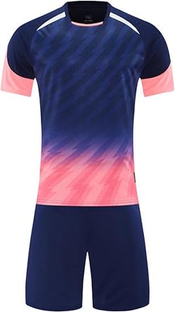 Jugaoge Kids Boys Football Kit Quick Dry Sports Tshirts With Shorts Set Football Team Training Uniform