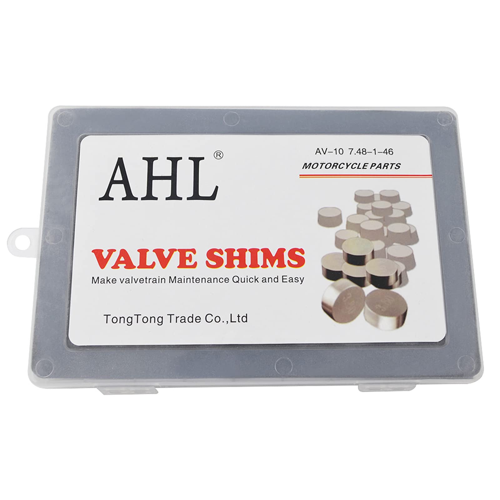 AHL- 46pcs 7.48mm Motocicleta Pastillas ajustable juego de válvulas Valve Shim kit compatible con Honda CBR600RR 2003-2007/Honda CBR900RR 1993-1999/ Honda CBR929RR 2000-2001