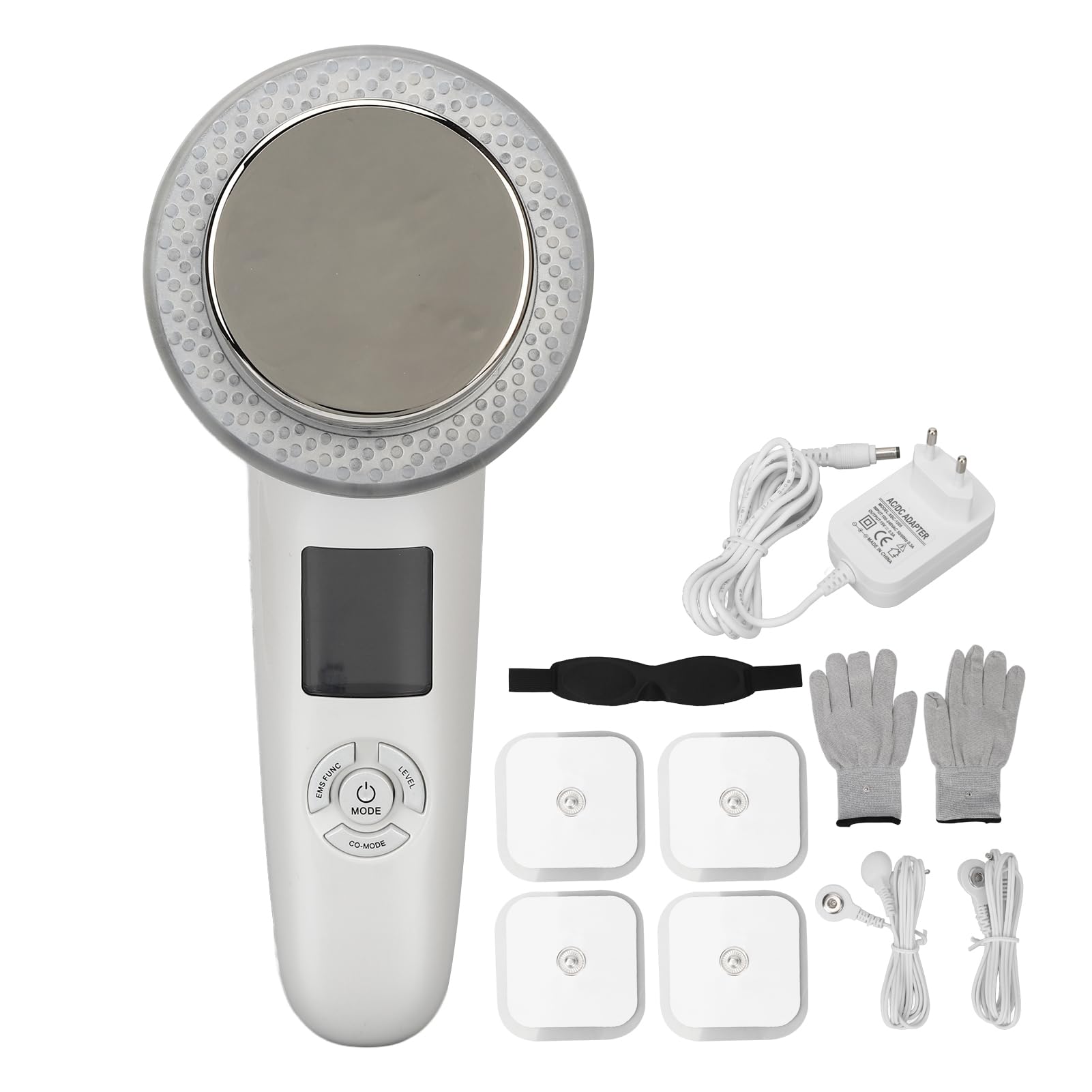 All included accessories and the main Fyearfly 6-in-1 RF Electric Massager device
